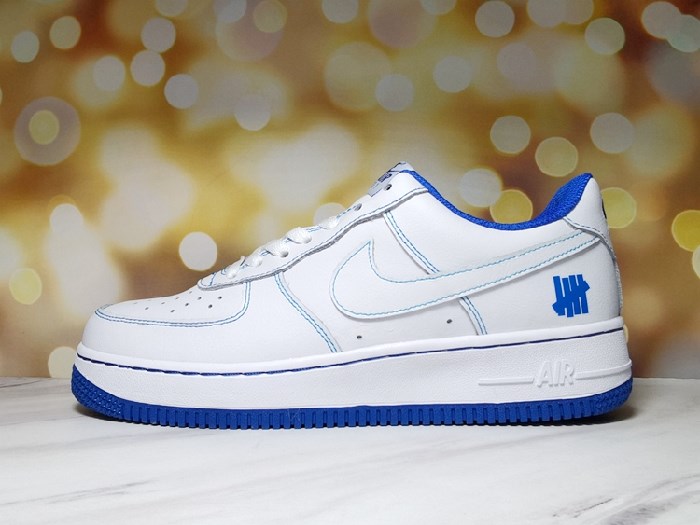 Women's Air Force 1 White/Royal Shoes 0117